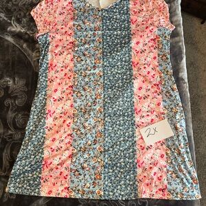 Floral Patchwork Dress